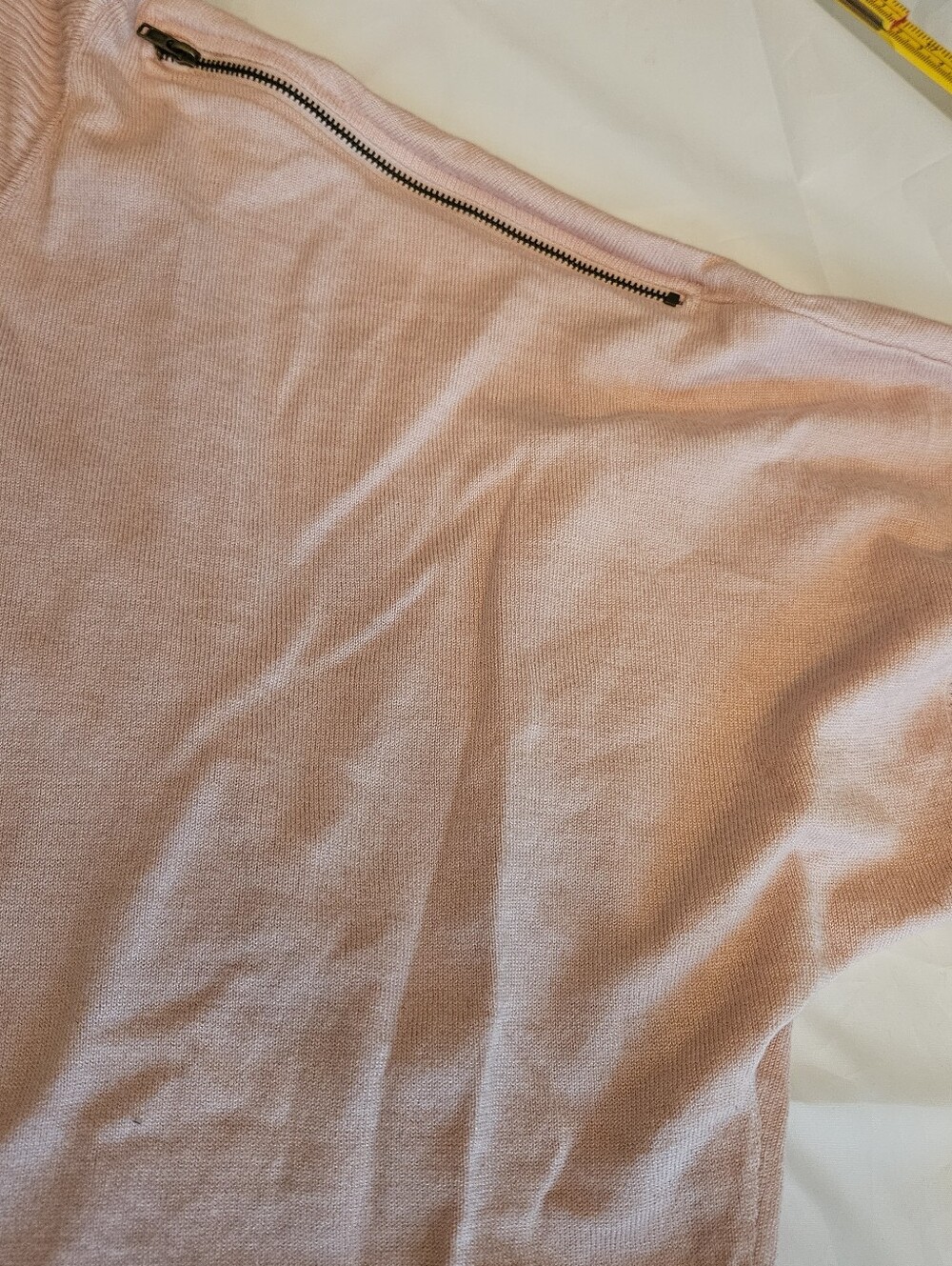 Women's Dusty Pink Cowl Neck Sweater - Picture 7 of 13